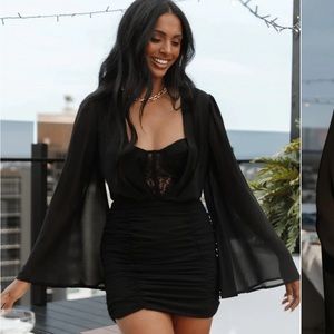 Petal & Pup Black Dress